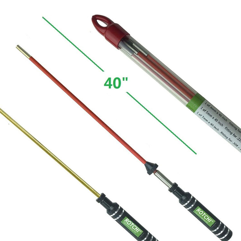 Aluminiozko heldulekua Biratu azkarra Pvc altzairuzko pistola garbitzeko barra