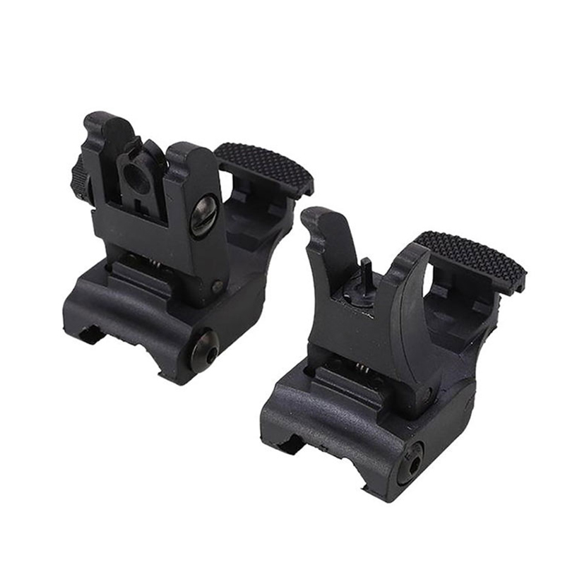 AR-15 Taktiko azkarra Aurrealdeko eta Atzeko AR15 Piezak Flip-up Back-up Ikusi Multzoa AR 15 Bistak Ehizarako