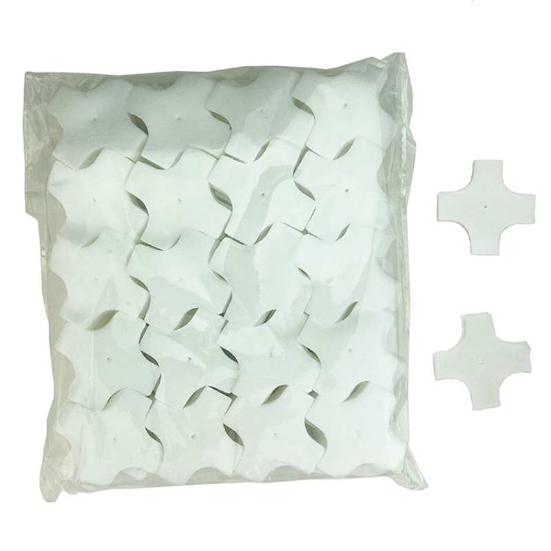 Pistola garbitzeko adabakiak Izar formako material sintetiko malgua