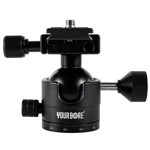 Masailezur bikoitza pistola itxia tiro egiteko tripode euskarria Arca Swiss gida-erraila torloju zuloekin, tripode bola buru euskarria