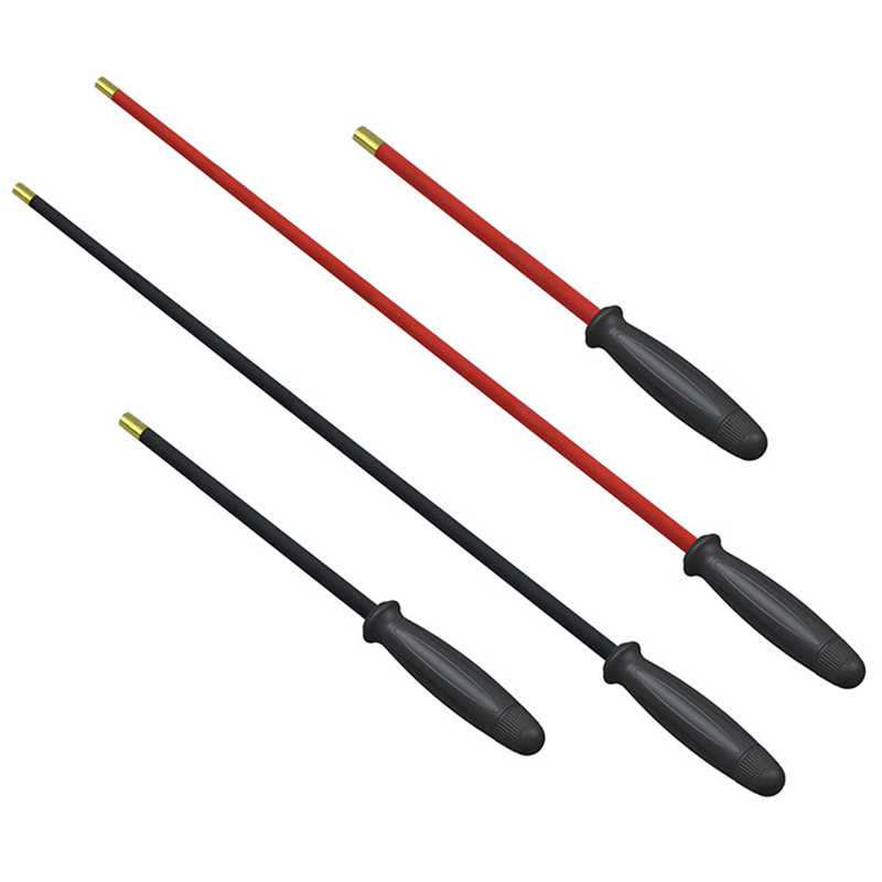 Plastikozko heldulekua biratu azkarra Pvc altzairuzko pistola garbitzeko barra