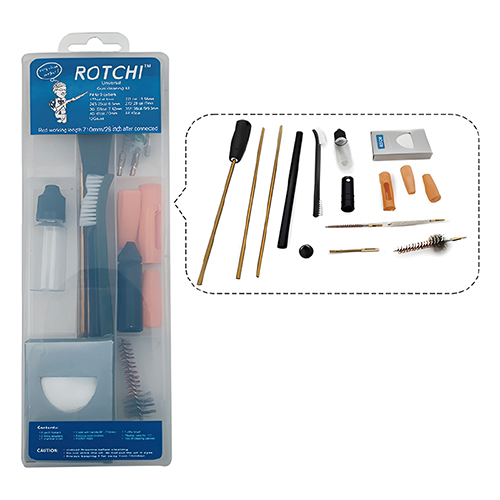 Fusil-kita, zulo-gida eta pistola-olioarekin